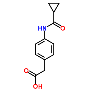 {4-[(Cyclopropylcarbonyl)amino]phenyl }acetic acid Structure,832681-49-9Structure