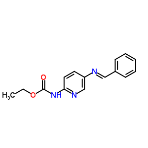 Ethyl n-[5-(benzylideneamino)pyridin-2-yl]carbamate Structure,83269-25-4Structure