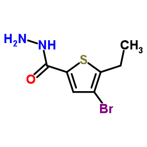 4-Bromo-5-ethyl-thiophene-2-carboxylic acid hydrazide Structure,832737-57-2Structure