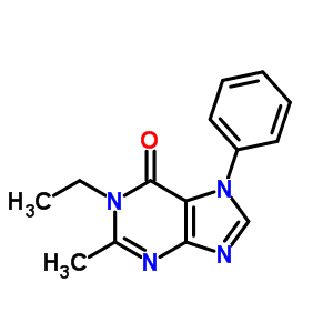 1-Ethyl-2-methyl-7-phenyl-purin-6-one Structure,83325-05-7Structure