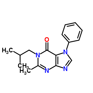 2-Methyl-1-(2-methylpropyl)-7-phenyl-purin-6-one Structure,83325-07-9Structure