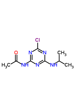 2-Chloro-4-acetamido-6-(isopropylamino)-s-triazine Structure,83364-15-2Structure