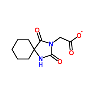 (2,4-Dioxo-1,3-diazaspiro[4.5]dec-3-yl)acetic acid Structure,834-45-7Structure