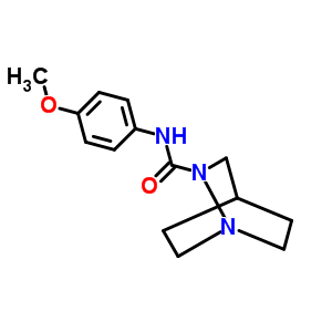 N-(4-methoxyphenyl)-1,7-diazabicyclo[2.2.2]octane-7-carboxamide Structure,83407-81-2Structure