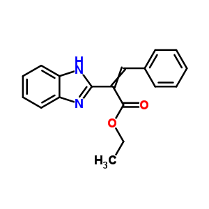 Ethyl 2-(1h-benzoimidazol-2-yl)-3-phenyl-prop-2-enoate Structure,83520-66-5Structure