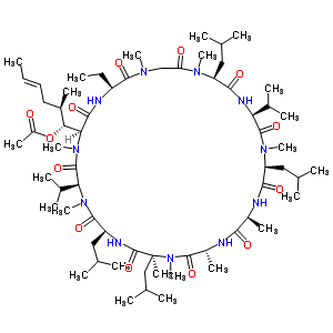 Cyclosporin a acetate Structure,83602-41-9Structure