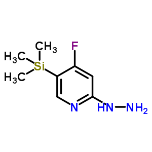 2(1H)-pyridinone,4-fluoro-5-(trimethylsilyl)-,hydrazone(9ci) Structure,837364-91-7Structure