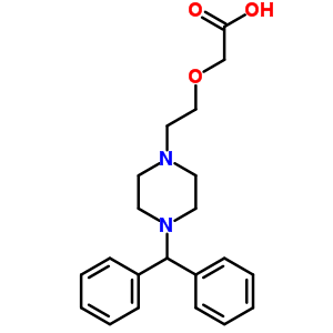 2-(2-(4-Benzhydrylpiperazin-1-yl)ethoxy)acetic acid Structure,83881-53-2Structure