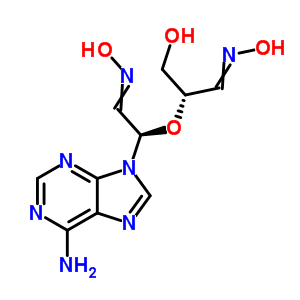 (2S)-2-[(1r)-1-(6-aminopurin-9-yl)-2-hydroxyimino-ethoxy]-3-hydroxyimino-propan-1-ol Structure,83905-17-3Structure