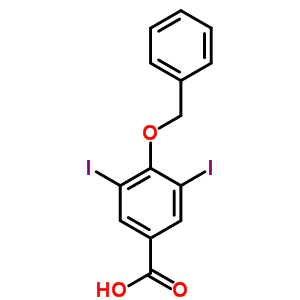 3,5-Diiodo-4-phenylmethoxy-benzoic acid Structure,842-35-3Structure