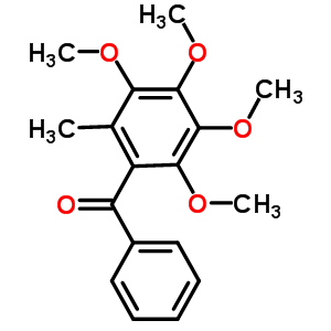 Methanone,phenyl (2,3,4,5-tetramethoxy-6-methylphenyl)- Structure,842162-25-8Structure