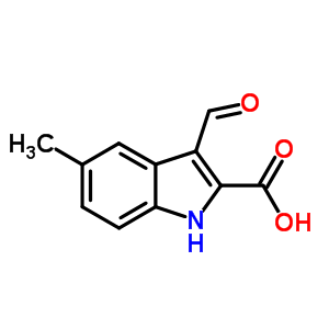 3-Formyl-5-methyl-1H-indole-2-carboxylic acid Structure,842971-74-8Structure