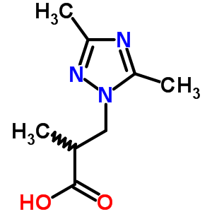 3-(3,5-Dimethyl-[1,2,4]triazol-1-yl)-2-methyl-propionic acid Structure,842977-00-8Structure