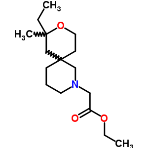 8-Ethyl-8-methyl-9-oxa-2-azaspiro[5.5]undecane-2-acetic acid ethyl ester Structure,84360-42-9Structure