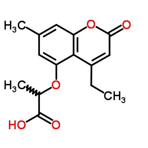 2-(4-Ethyl-7-methyl-2-oxo-2h-chromen-5-yloxy)-propionic acid Structure,843621-27-2Structure