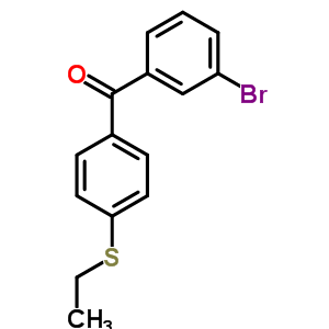 3-Bromo-4-(ethylthio)benzophenone Structure,844879-52-3Structure