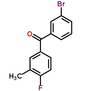 3-Bromo-4-fluoro-3-methylbenzophenone Structure,844884-90-8Structure