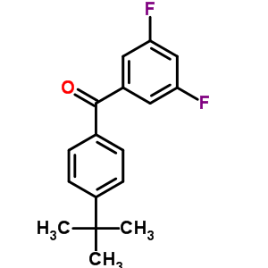 4-Tert-butyl-3,5-difluorobenzophenone Structure,844885-10-5Structure