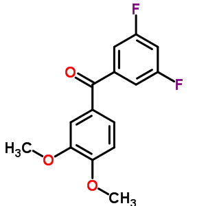 3,5-Difluoro-3,4-dimethoxybenzophenone Structure,844885-19-4Structure