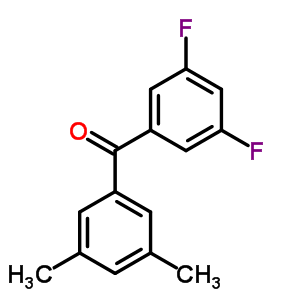 3,5-Difluoro-3,5-dimethylbenzophenone Structure,844885-22-9Structure