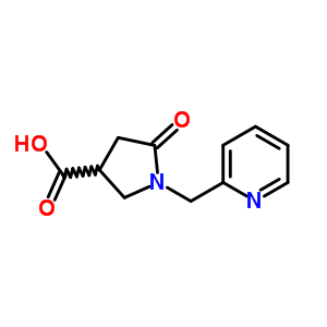 5-Oxo-1-pyridin-2-ylmethyl-pyrrolidine-3-carboxylic acid Structure,845546-25-0Structure