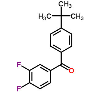 4-Tert-butyl-3,4-difluorobenzophenone Structure,845781-01-3Structure