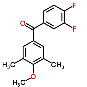 3,4-Difluoro-3,5-dimethyl-4-methoxybenzophenone Structure,845781-08-0Structure