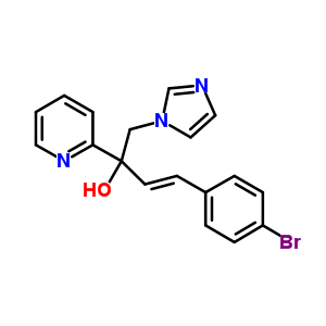 2-Pyridinemethanol ,alpha-[(e)-2-(4-bromophenyl)ethenyl]-alpha-(1h-imidazol-1-ylmethyl)- Structure,847670-67-1Structure