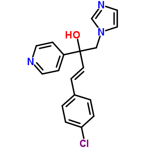 (3E)-4-(4-chlorophenyl)-1-(1h-imidazol-1-yl)-2-pyridin-4-ylbut-3-en-2-ol Structure,847670-80-8Structure