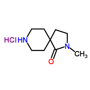 2,8-Diazaspiro[4.5]decan-1-one, 2-methyl-, hydrochloride (1:1) Structure,848580-34-7Structure