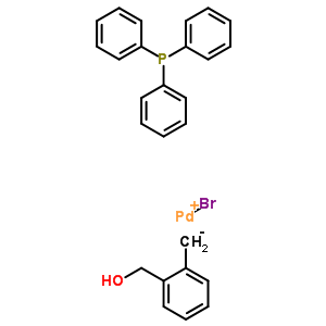 Bromo[(2-(hydroxy-kappao)methyl)phenylmethyl-kappac](triphenylphosphine)palladium(ii) Structure,849417-33-0Structure