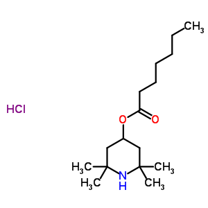 2,2,6,6-Tetramethyl-4-piperidinyl heptanoate hydrochloride (1:1) Structure,849461-90-1Structure