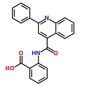 2-[(2-Phenyl-quinoline-4-carbonyl)-amino]-benzoic acid Structure,85-78-9Structure