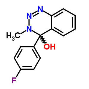 4-(4-Fluorophenyl)-3-methyl-3,4-dihydro-1,2,3-benzotriazin-4-ol Structure,85010-46-4Structure