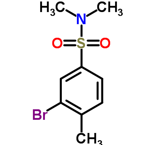 N,n-dimethyl 3-bromo-4-methylbenzenesulfonamide Structure,850429-72-0Structure