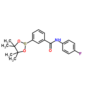 3-(4-Fluorophenyl)aminocarbonylphenylboronic acid, pinacol ester Structure,850567-58-7Structure