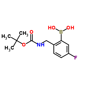 (2-Boc-aminomethyl-5-fluorophenyl)boronic acid Structure,850568-43-3Structure