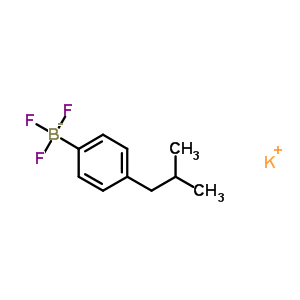 Potassium (4-isobutylphenyl)trifluoroborate Structure,850623-66-4Structure