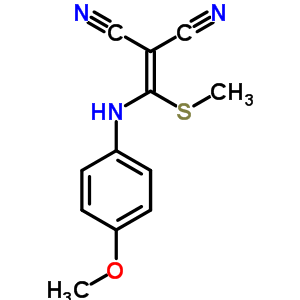 Propanedinitrile,2-[[(4-methoxyphenyl)amino](methylthio)methylene]- Structure,85106-72-5Structure