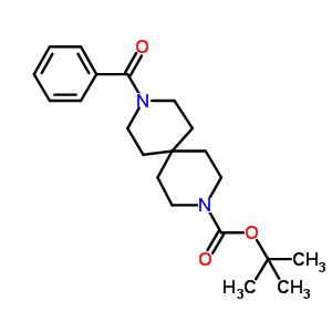 3,9-Diazaspiro[5.5]undecane-3-carboxylic acid, 9-benzoyl-, 1,1-dimethylethyl ester Structure,851322-37-7Structure