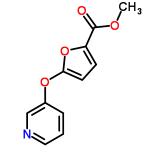 Methyl 5-(3-pyridinyloxy)-2-furoate Structure,852180-38-2Structure