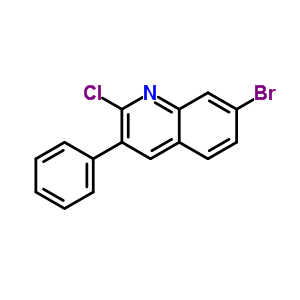 7-Bromo-2-chloro-3-phenylquinoline Structure,85274-44-8Structure