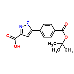 5-(4-Tert-butylphenyl)-1h-pyrazole-3-carboxylic acid Structure,852816-01-4Structure