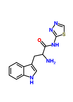 2-Amino-3-(1h-indol-3-yl)-n-(1,3,4-thiadiazol-2-yl)propanamide Structure,85369-15-9Structure