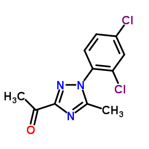 3-Acetyl-1-(2,4-dichlorophenyl)-5-methyl-1,2,4-triazole Structure,854737-98-7Structure