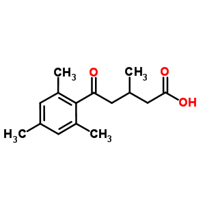 3-Methyl-5-oxo-5-(2,4,6-trimethylphenyl)valeric acid Structure,854858-95-0Structure