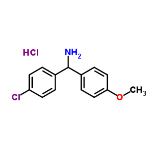 1-(4-Chlorophenyl)-1-(4-methoxyphenyl)methylamine hydrochloride Structure,856355-54-9Structure