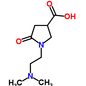 1-[2-(Dimethylamino)ethyl]-5-oxopyrrolidine-3-carboxylic acid Structure,856437-22-4Structure