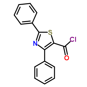 2,4-Diphenyl-1,3-thiazole-5-carbonyl chloride Structure,857284-13-0Structure