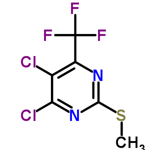 4,5-Dichloro-2-methylsulfanyl-6-(trifluoromethyl)pyrimidine Structure,85730-39-8Structure